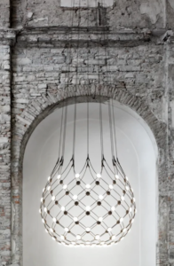 Luce Plan Mesh Suspension Lamp - Luxury Furniture Mercato Interiors